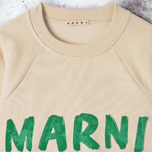 MARNI  |Street Style Cotton Logo Hoodies & Sweatshirts