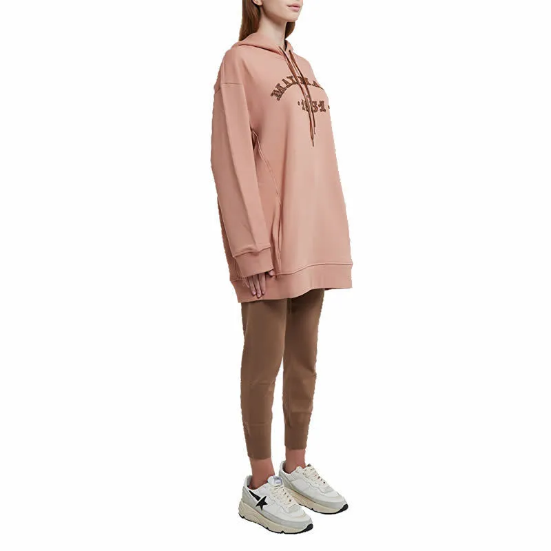 MaxMara  |Long Sleeves Cotton Logo Hoodies & Sweatshirts