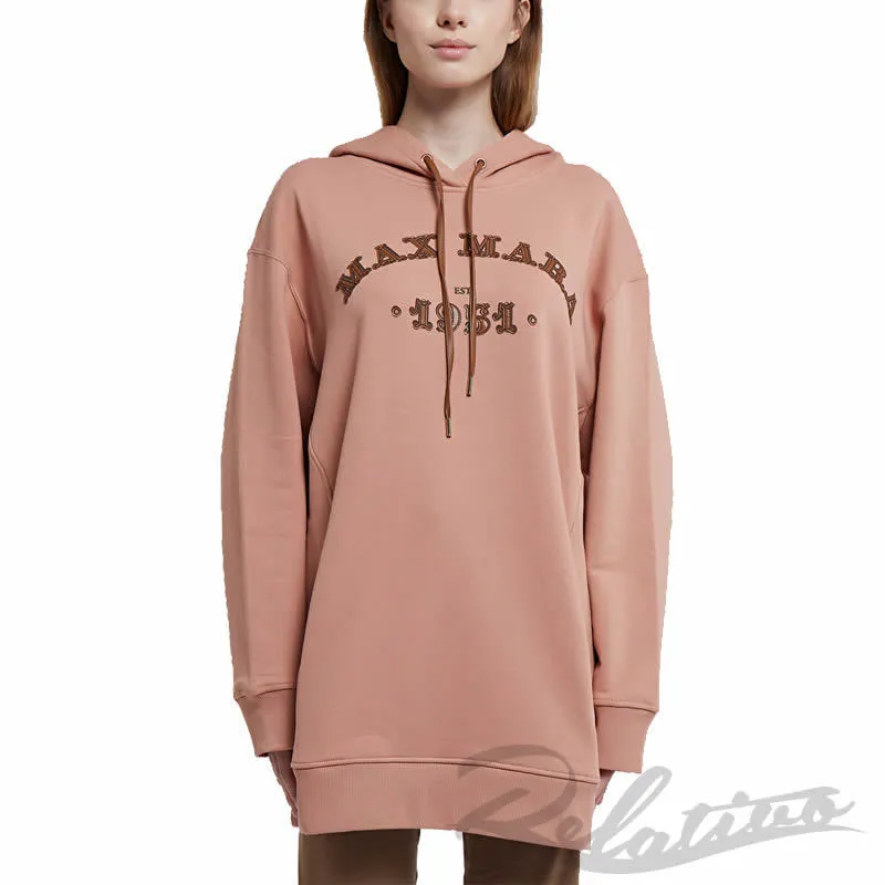 MaxMara  |Long Sleeves Cotton Logo Hoodies & Sweatshirts