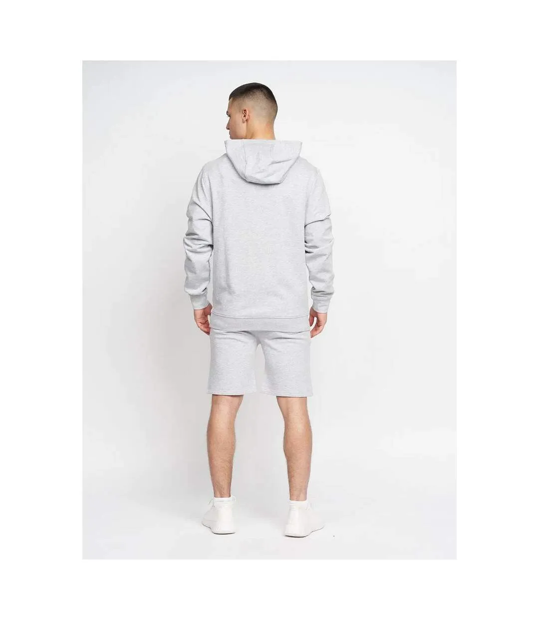 Mens emmson hoodie grey marl Crosshatch