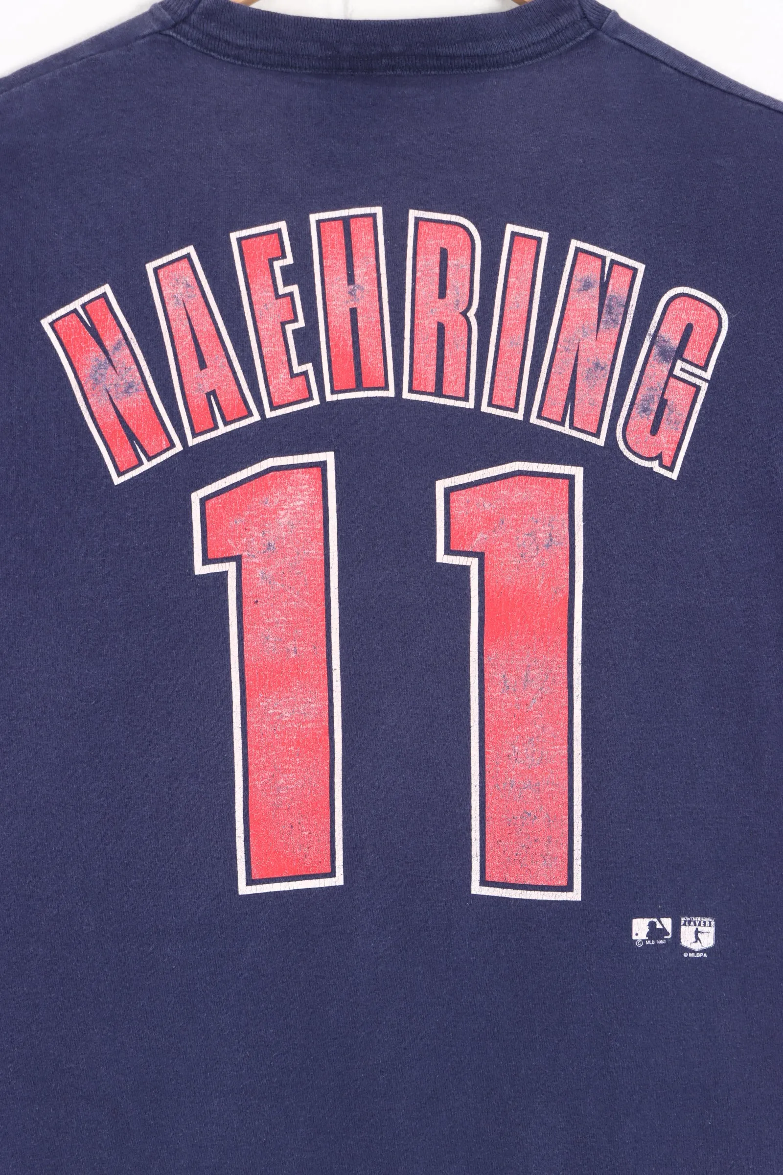 MLB 1995 Boston Red Sox #11 Naehring Front Back Single Stitch T-Shirt (S)