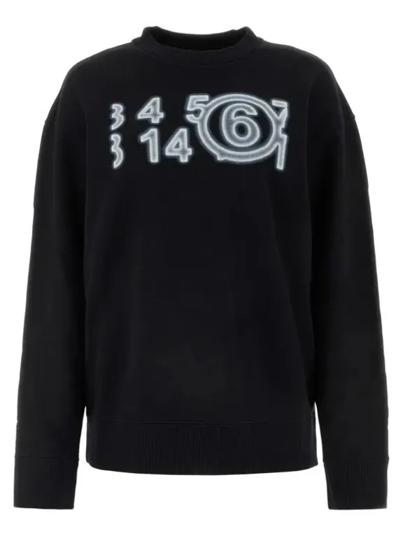 MM6 Maison Margiela  |Crew Neck Long Sleeves Plain Cotton Logo