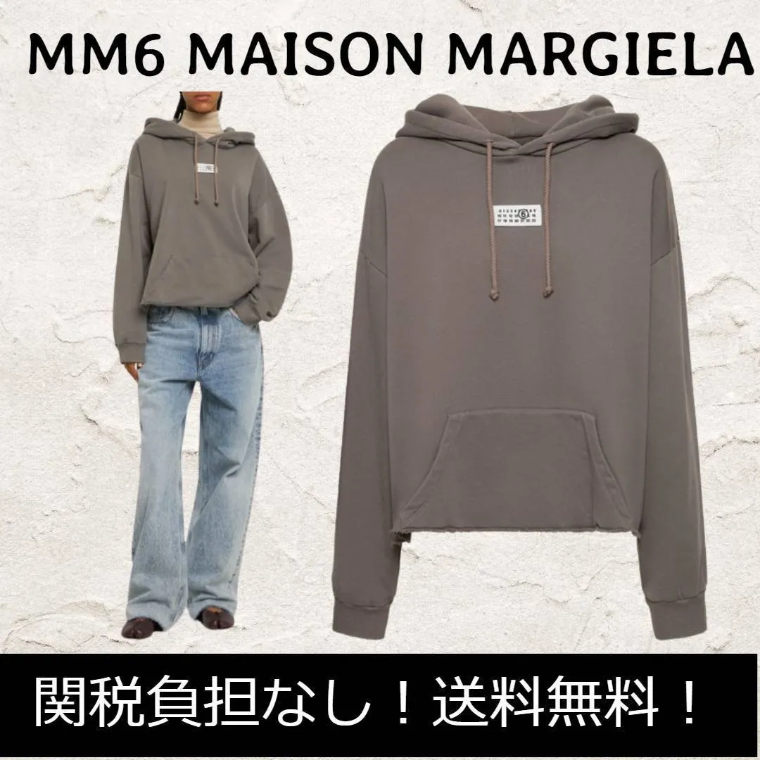 MM6 Maison Margiela  |Long Sleeves Cotton Logo Hoodies & Sweatshirts