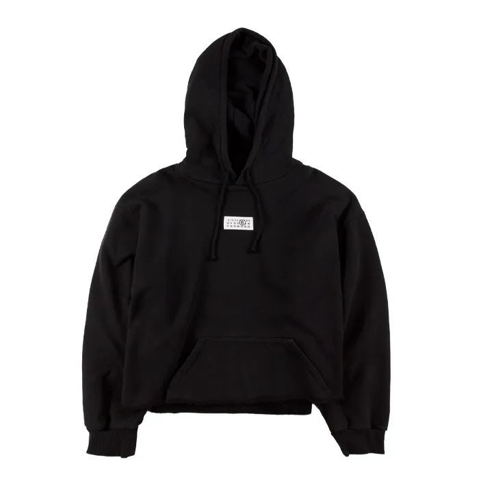 MM6 Maison Margiela  |Long Sleeves Plain Cotton Logo Hoodies & Sweatshirts