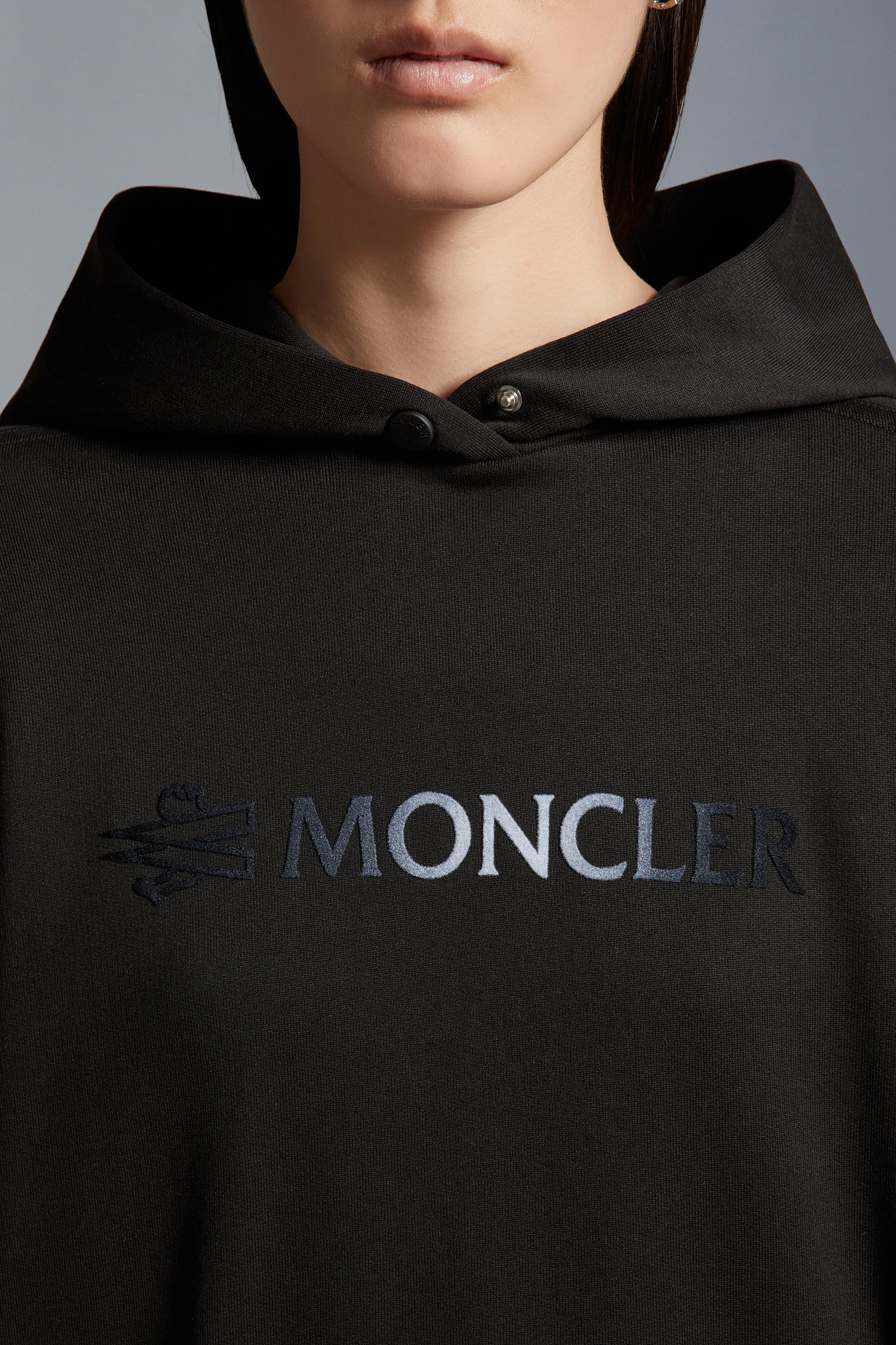 MONCLER  |Street Style Long Sleeves Plain Cotton Logo