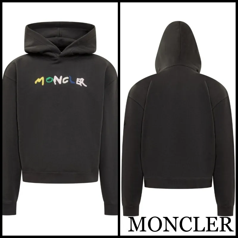 MONCLER  |Unisex Street Style Logo Hoodies