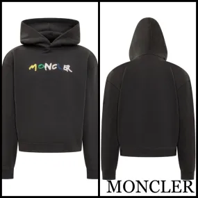 MONCLER  |Unisex Street Style Logo Hoodies