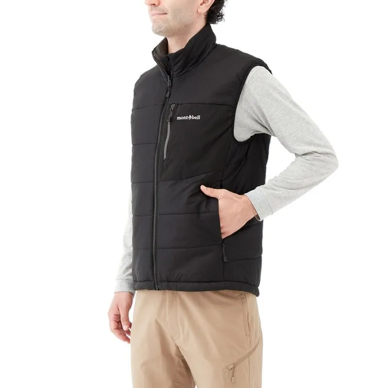 Montbell Jacket Men's US Thermawrap Vest - Blue EXCELOFT Water-Repellent