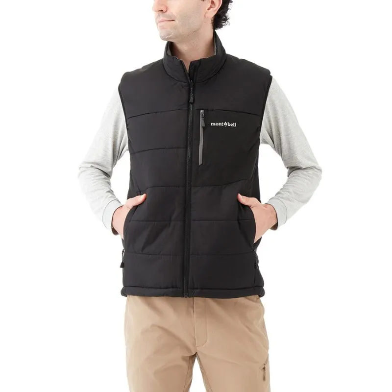 Montbell Jacket Men's US Thermawrap Vest - Blue EXCELOFT Water-Repellent