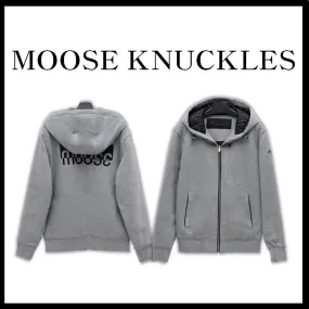 MOOSE KNUCKLES  |Street Style Logo Hoodies