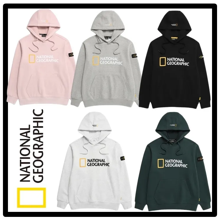 NATIONAL GEOGRAPHIC  |Street Style Logo Hoodies