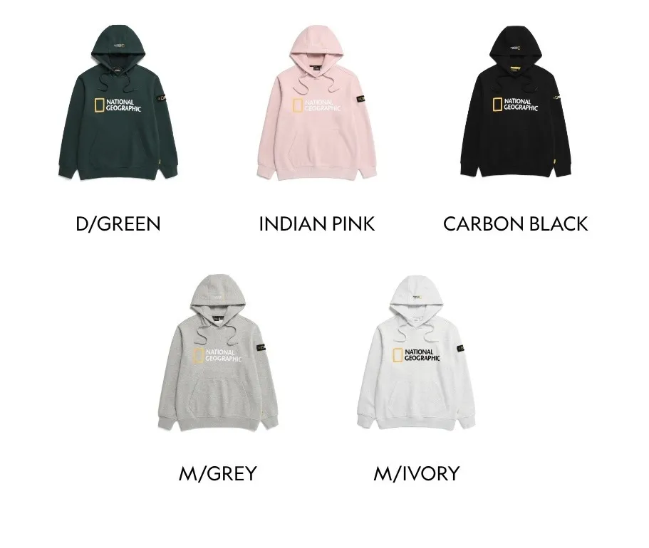 NATIONAL GEOGRAPHIC  |Street Style Logo Hoodies