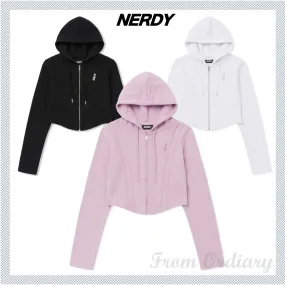 NERDY  |Street Style Logo Hoodies & Sweatshirts