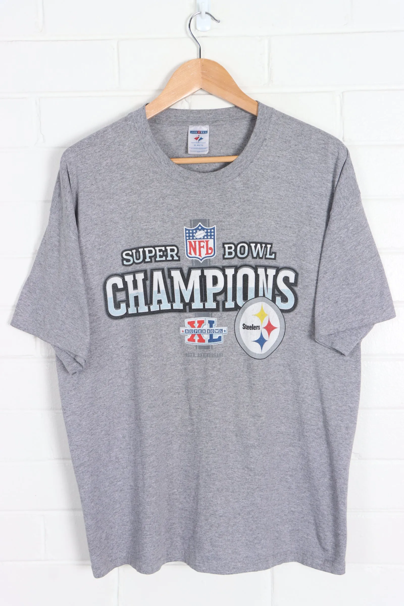 NFL Pittsburgh Steelers 40th Anniversary Super Bowl Champions Tee (XL)