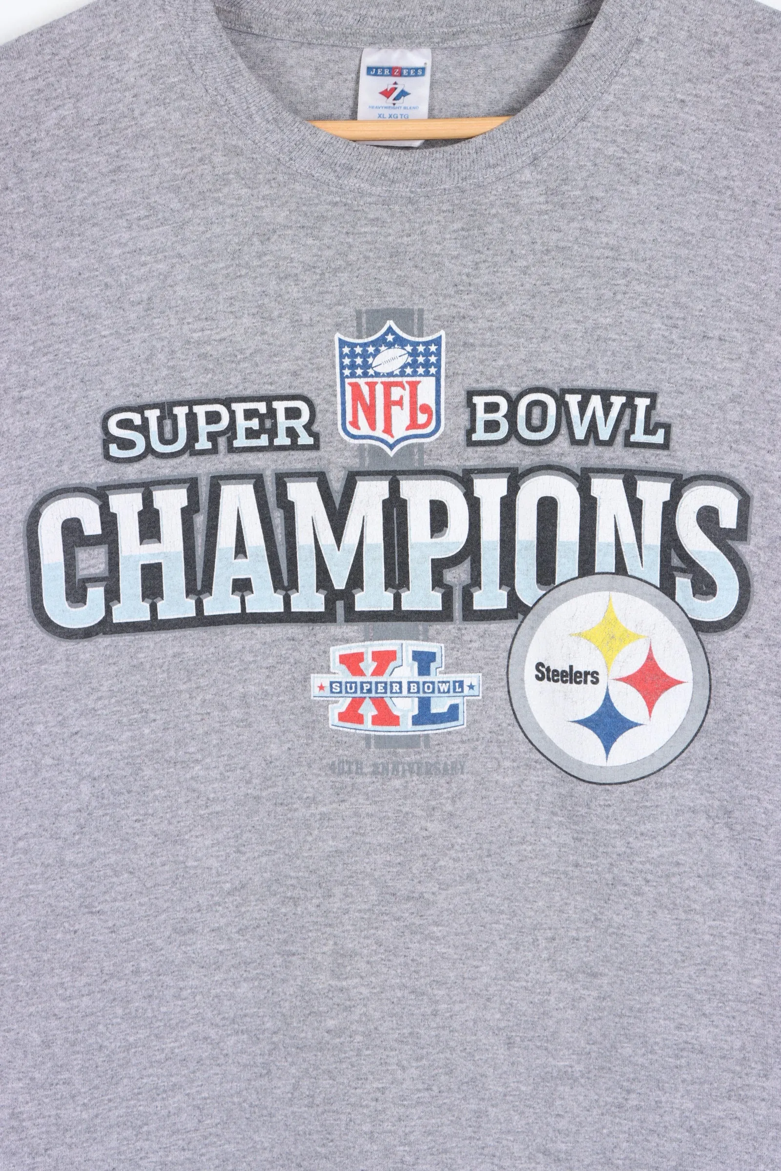 NFL Pittsburgh Steelers 40th Anniversary Super Bowl Champions Tee (XL)