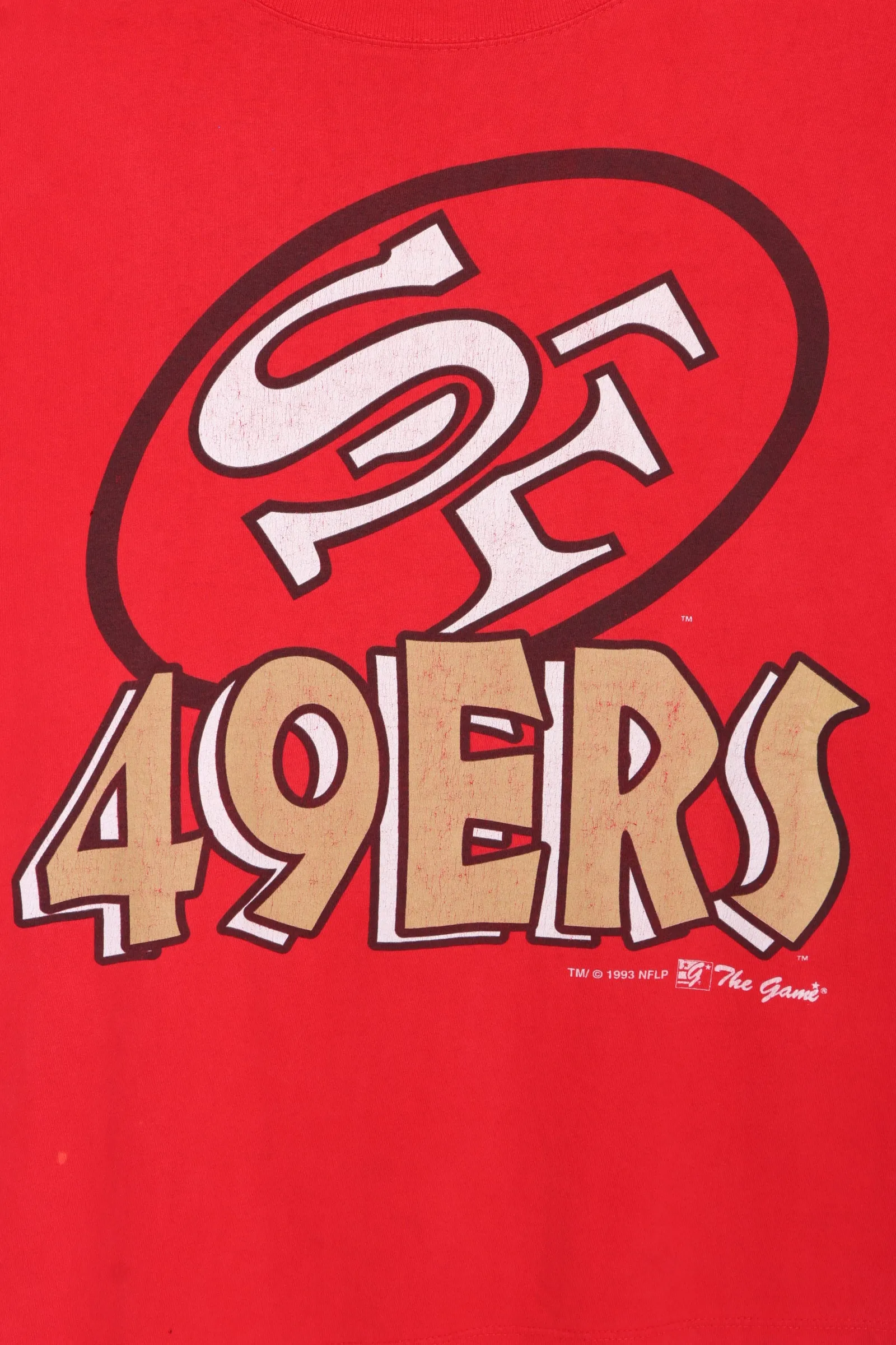 NFL San Francisco 49ers 1993 Big Logo Single Stitch Tee (XXL)