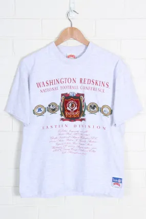 NFL Washington Redskins Nutmeg Patch Logo Single Stitch Tee USA Made (M)