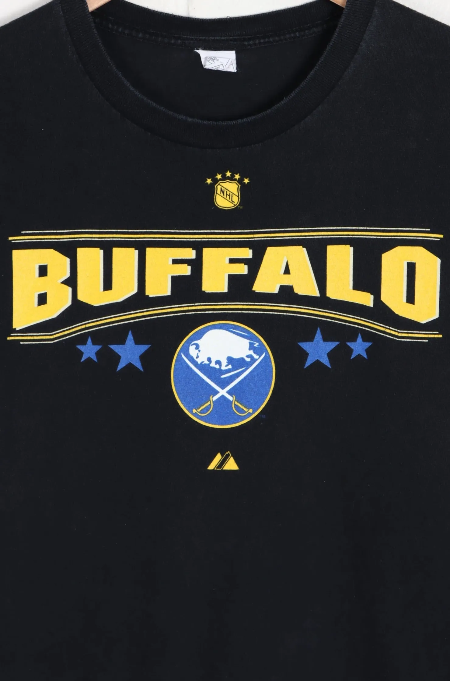 NHL Buffalo Sabres Championship History Front Back T-Shirt (M-L)