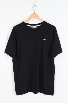 NIKE Black Embroidered Swoosh Classic Tee (L-XL)