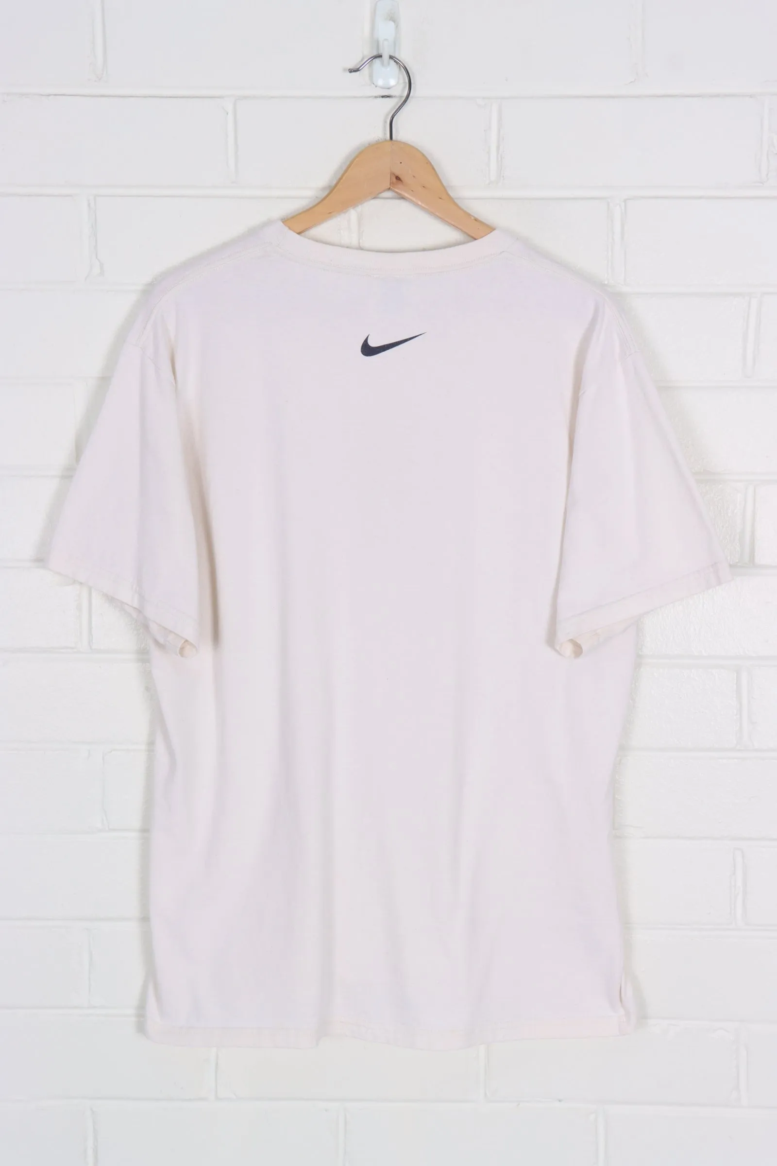 NIKE Centre Swoosh Colourful Logo USA Made T-Shirt (S-M)