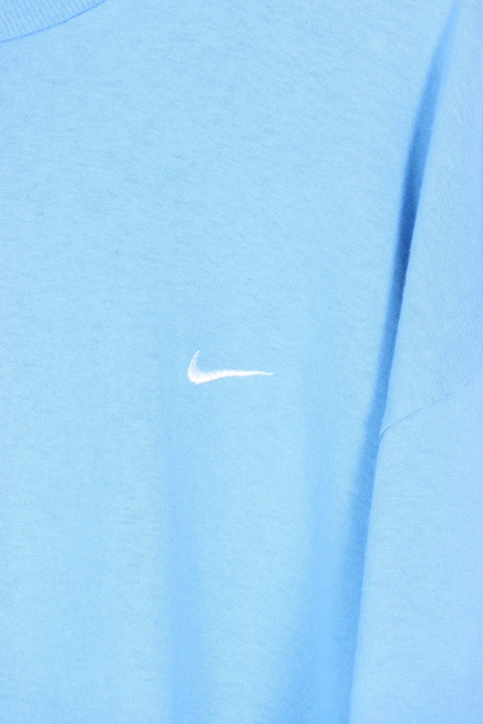 NIKE Embroidered Swoosh Sky Blue Basics Tee (XL)