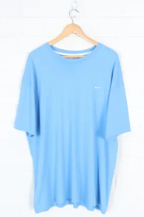 NIKE Embroidered Swoosh Sky Blue Basics Tee (XL)