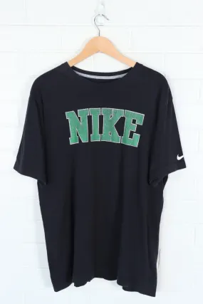 NIKE Green & White Swoosh Tee (XL)