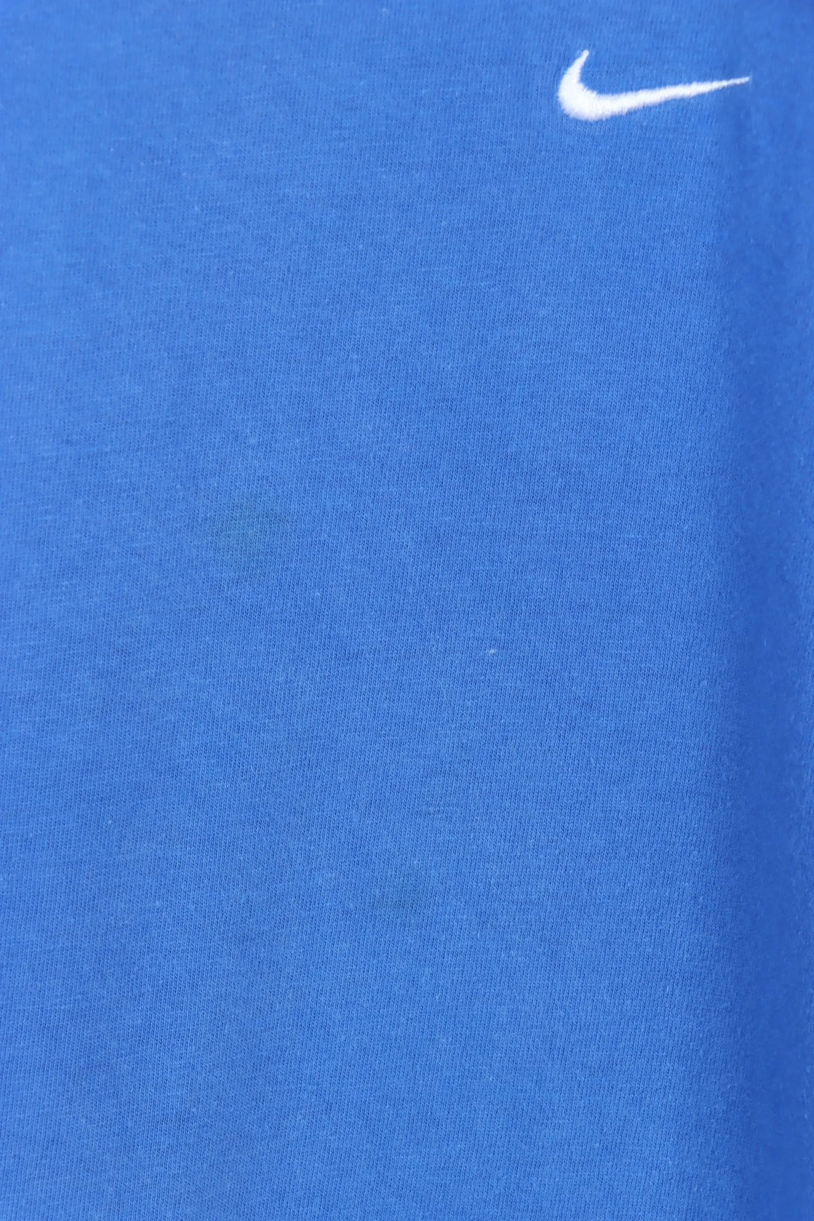 NIKE Royal Blue Embroidered Swoosh Tee (XXL)