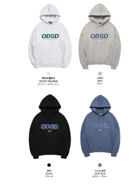 Odd Studio  |Unisex Long Sleeves Plain Cotton Oversized Hoodies