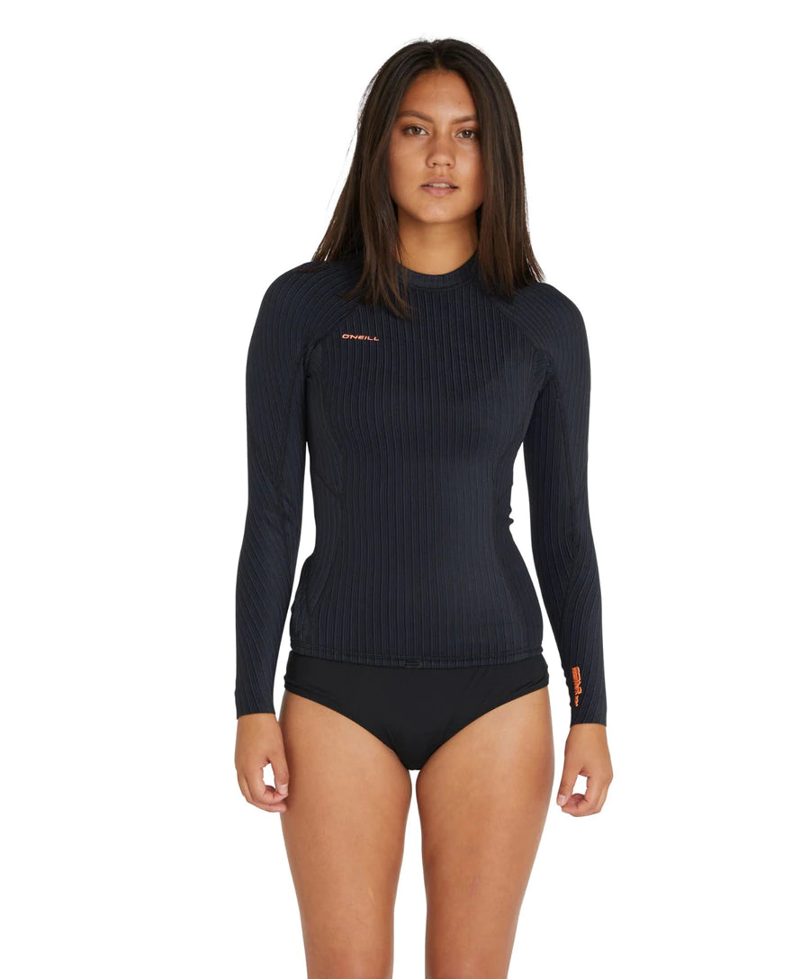 Oneill Womens Hyperfreak Long Sleeve Crew 1.5mm