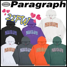 Paragraph  |Unisex Street Style Logo Hoodies & Sweatshirts