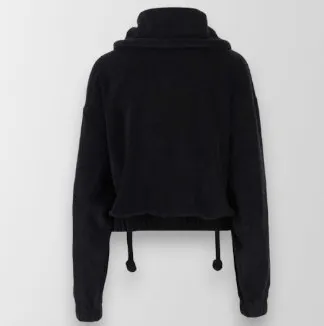 PATOU  |Suede Long Sleeves Logo Hoodies & Sweatshirts