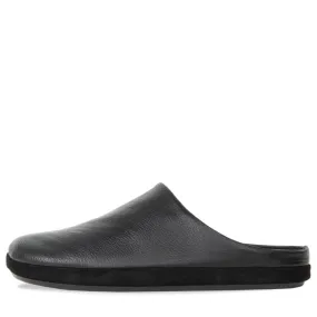 Paul Smith Noah Grained Leather Slippers Black