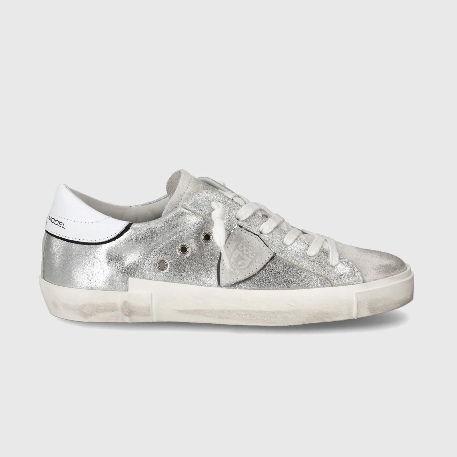 Philippe Model Sneakers PRSX Pelle Argento