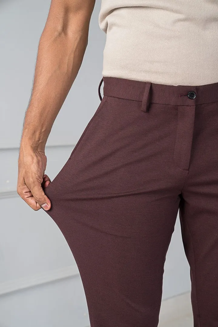 Plum Wine Power-Stretch Pants