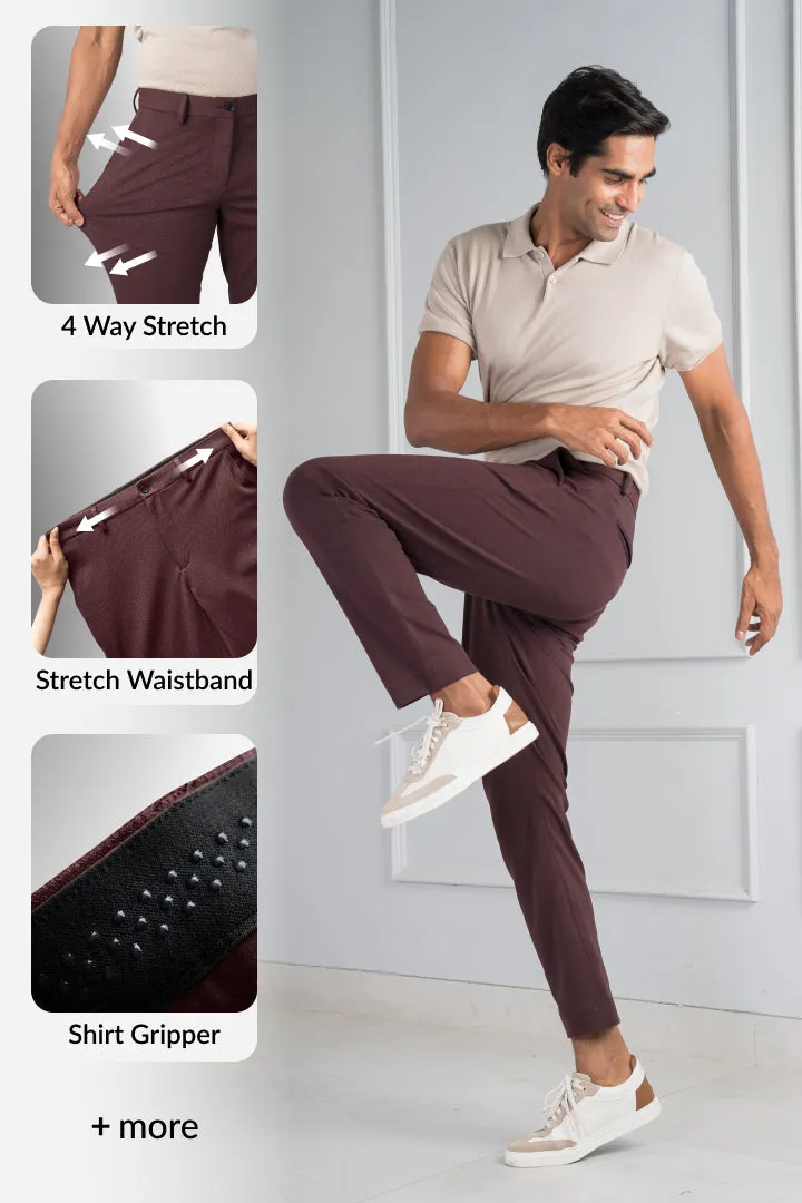 Plum Wine Power-Stretch Pants