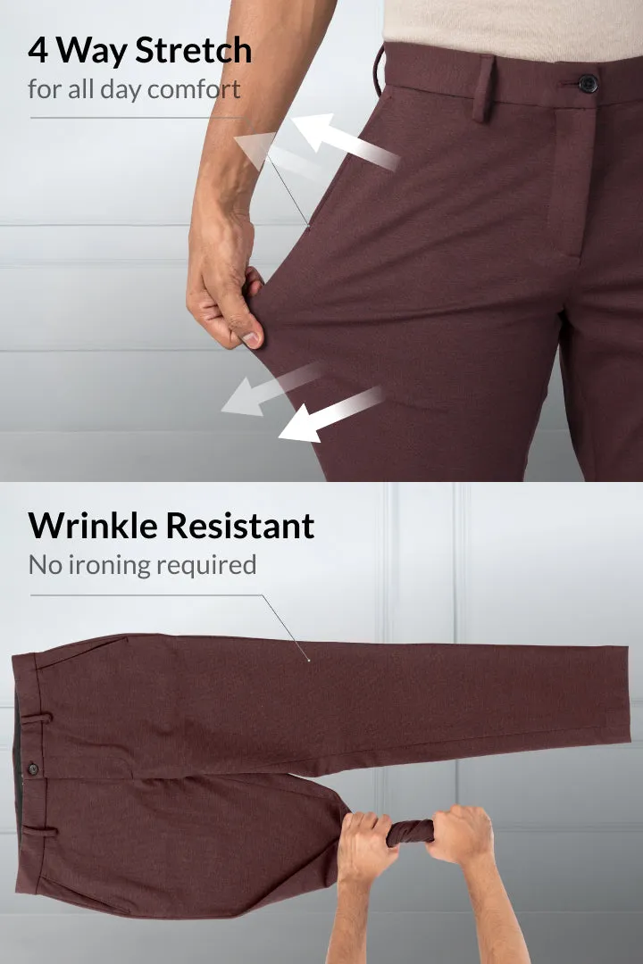 Plum Wine Power-Stretch Pants