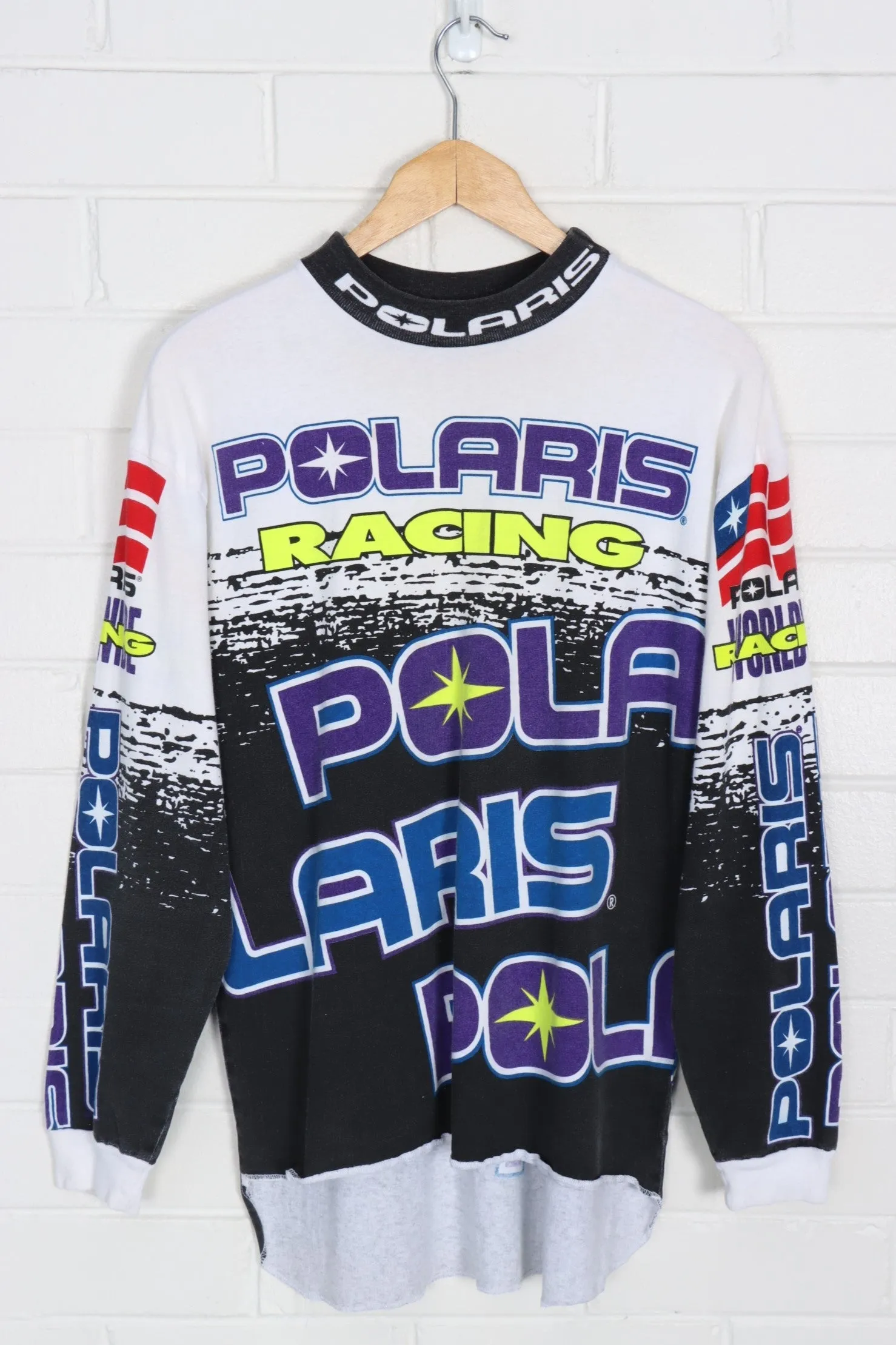 Polaris NASCAR Racing Colourful All Over Long Sleeve Tee (M)