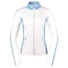 Pure Golf Breeze Ladies Golf Jacket Peacock Swirl