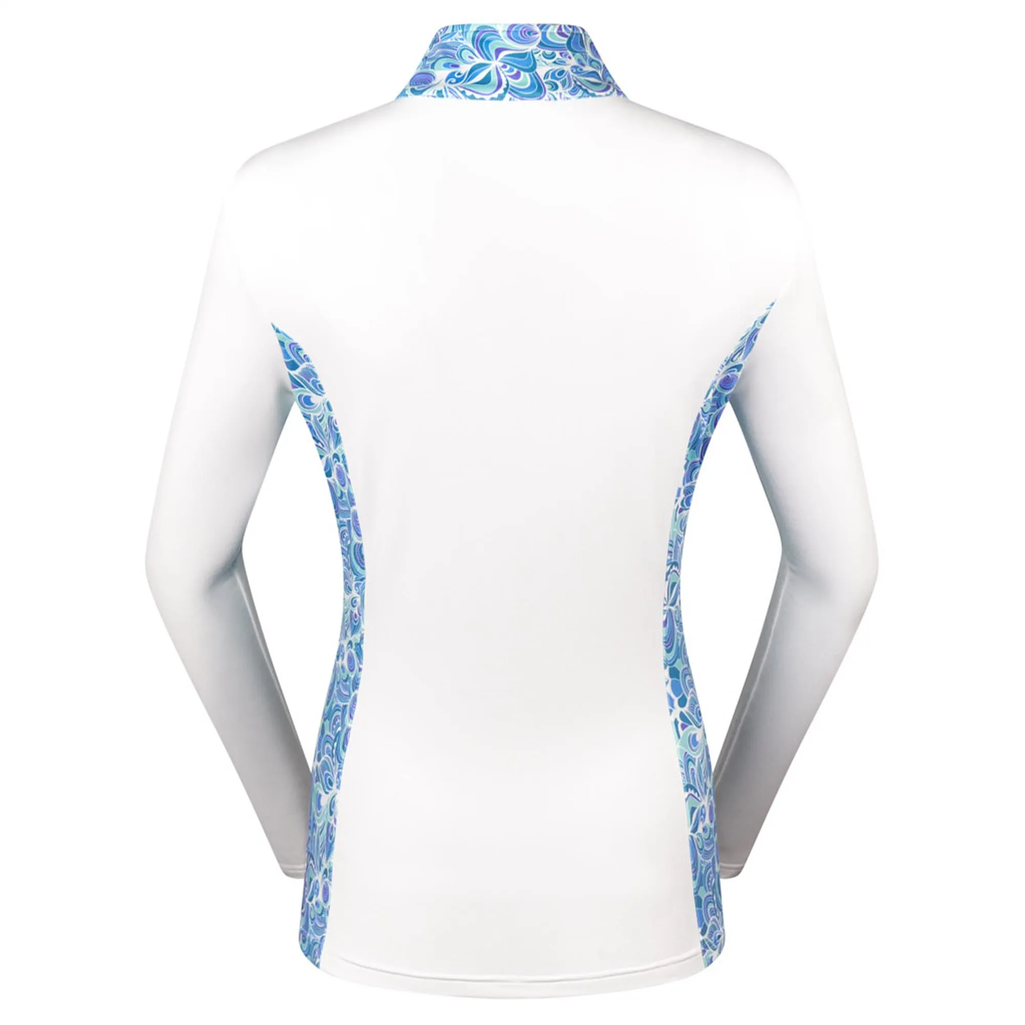 Pure Golf Breeze Ladies Golf Jacket Peacock Swirl