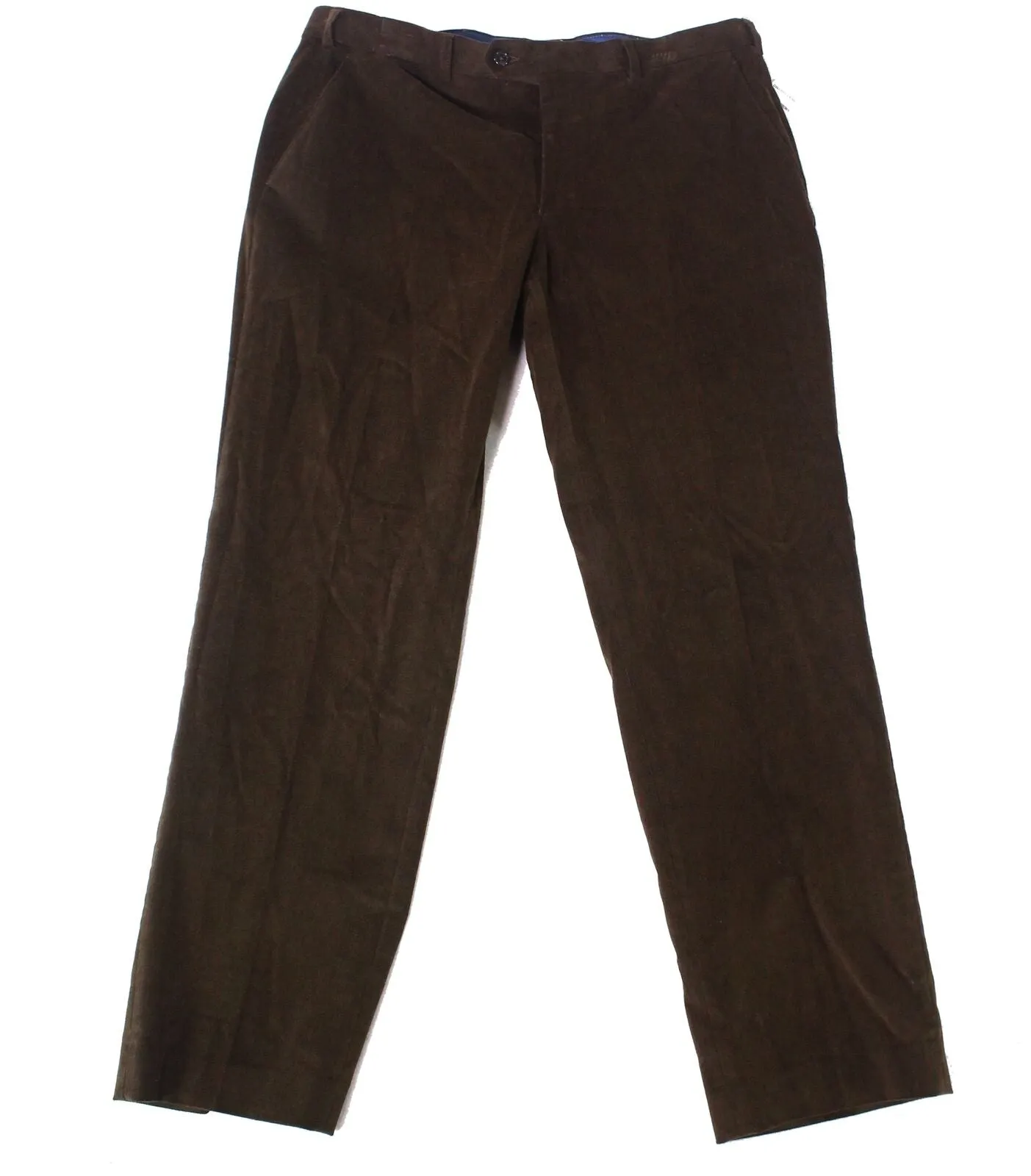 Ralph Lauren Men's Classic Fit Stretch Corduroy Performance Pants Brown Size 42X32