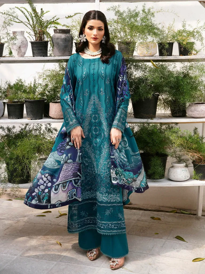 Ramsha Andaaz Vol-09 Embroidered Luxury Lawn Unstitched 3Pc Suit Z-902