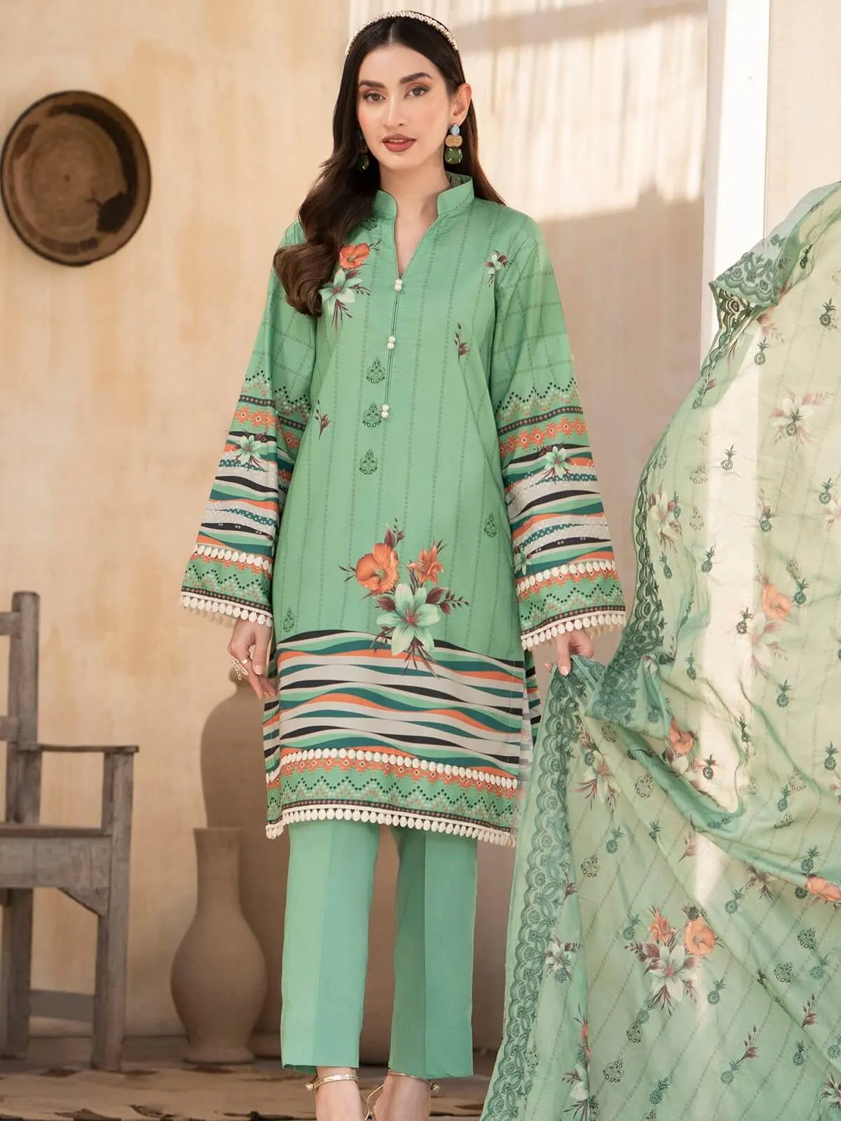 Rang by Motifz Digital Printed Lawn Unstitched 3 Piece Suit 3755-A