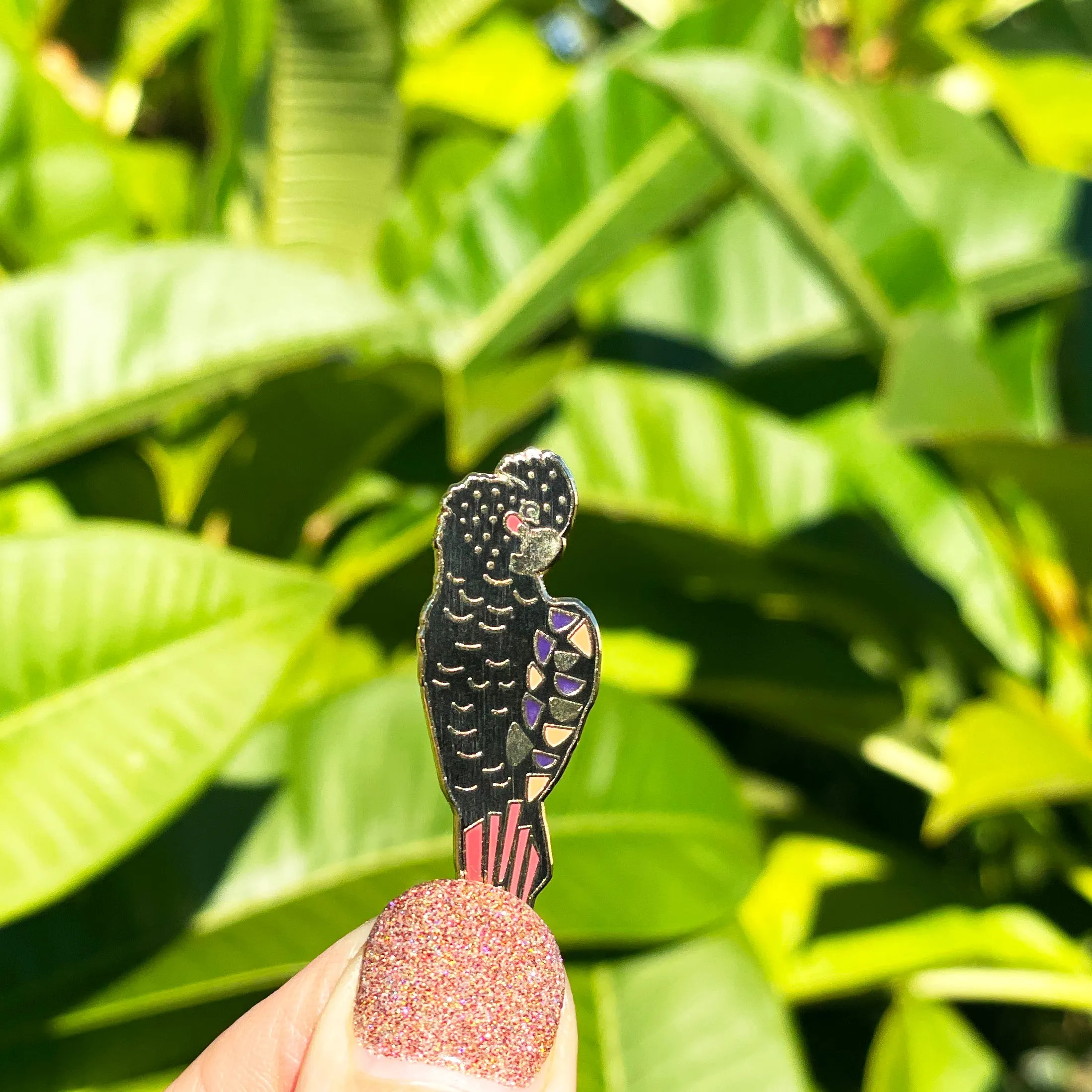 Red-Tailed Black Cockatoo Enamel Pin