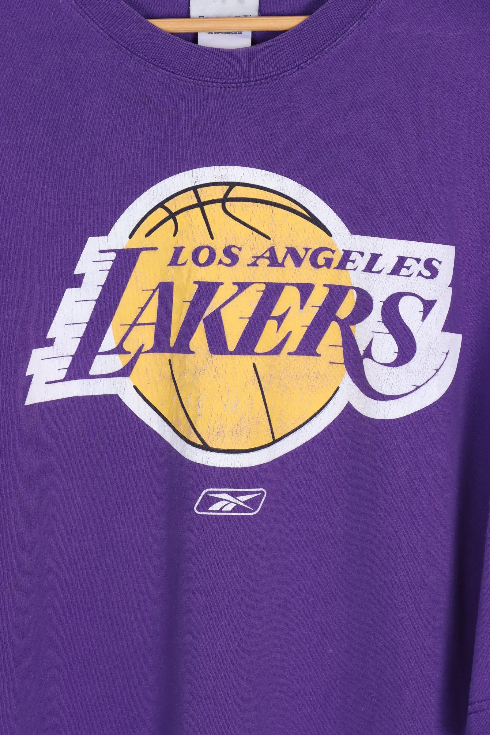 REEBOK Los Angeles Lakers NBA Purple Tee (XXL)