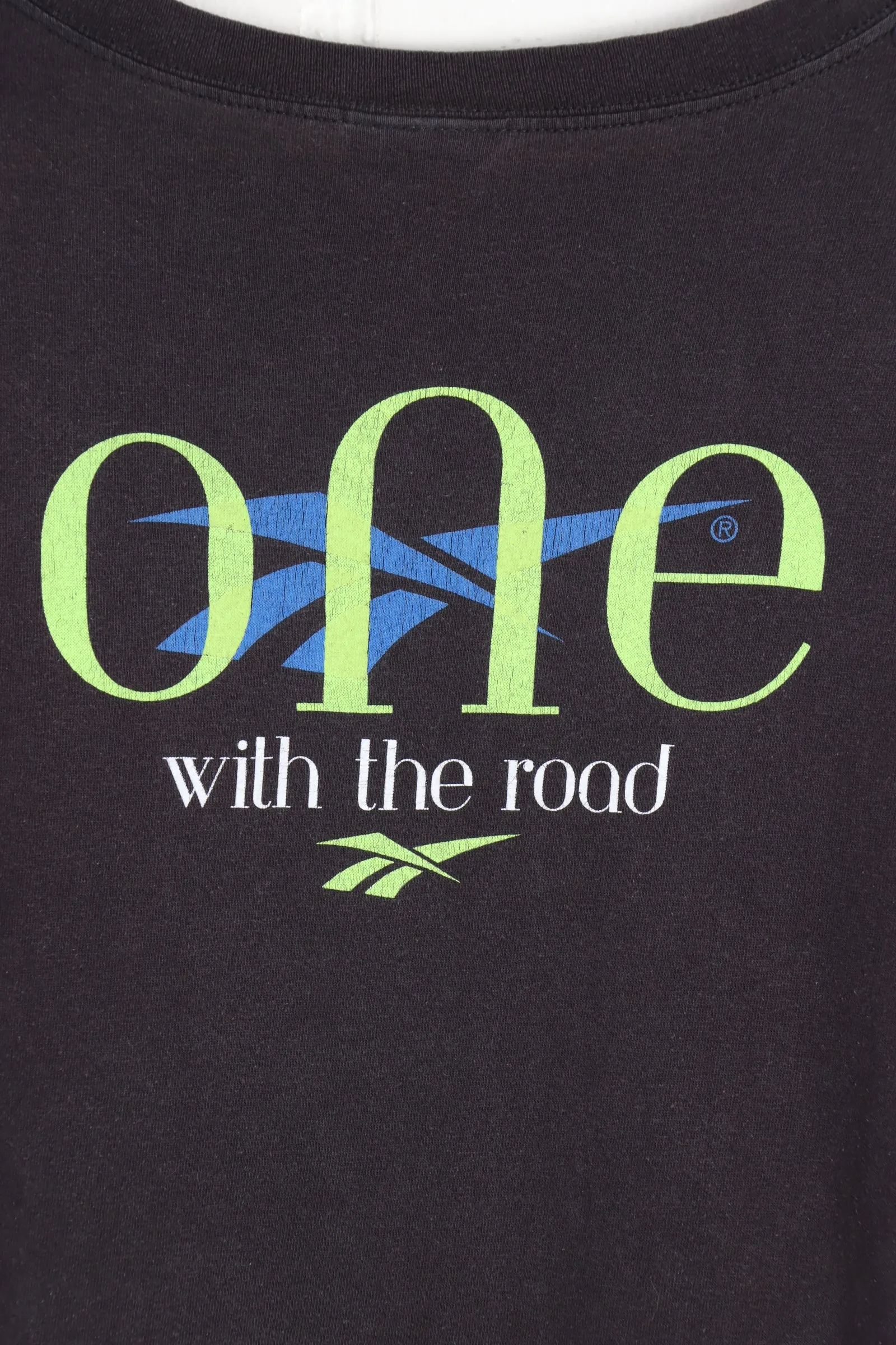 REEBOK 'One with the Road' Front & Back USA Made Graphic Tee (M-L)