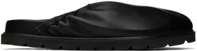 Reike Nen Black Single Layer Slip-On Loafers