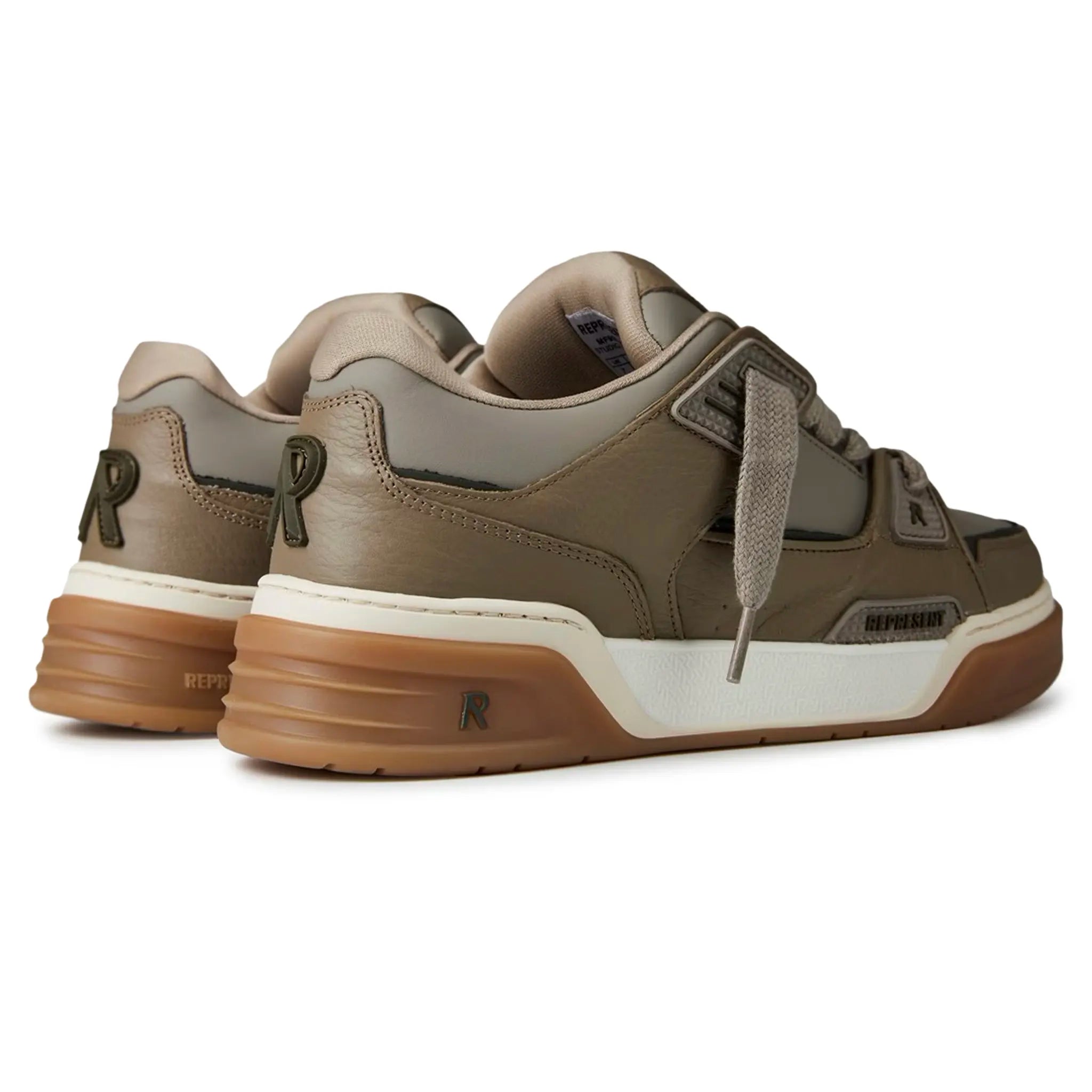 Represent Studio Washed Taupe Cashmere Sneakers