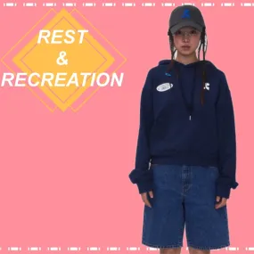 Rest & Recreation  |Long Sleeves Plain Cotton Logo Hoodies & Sweatshirts