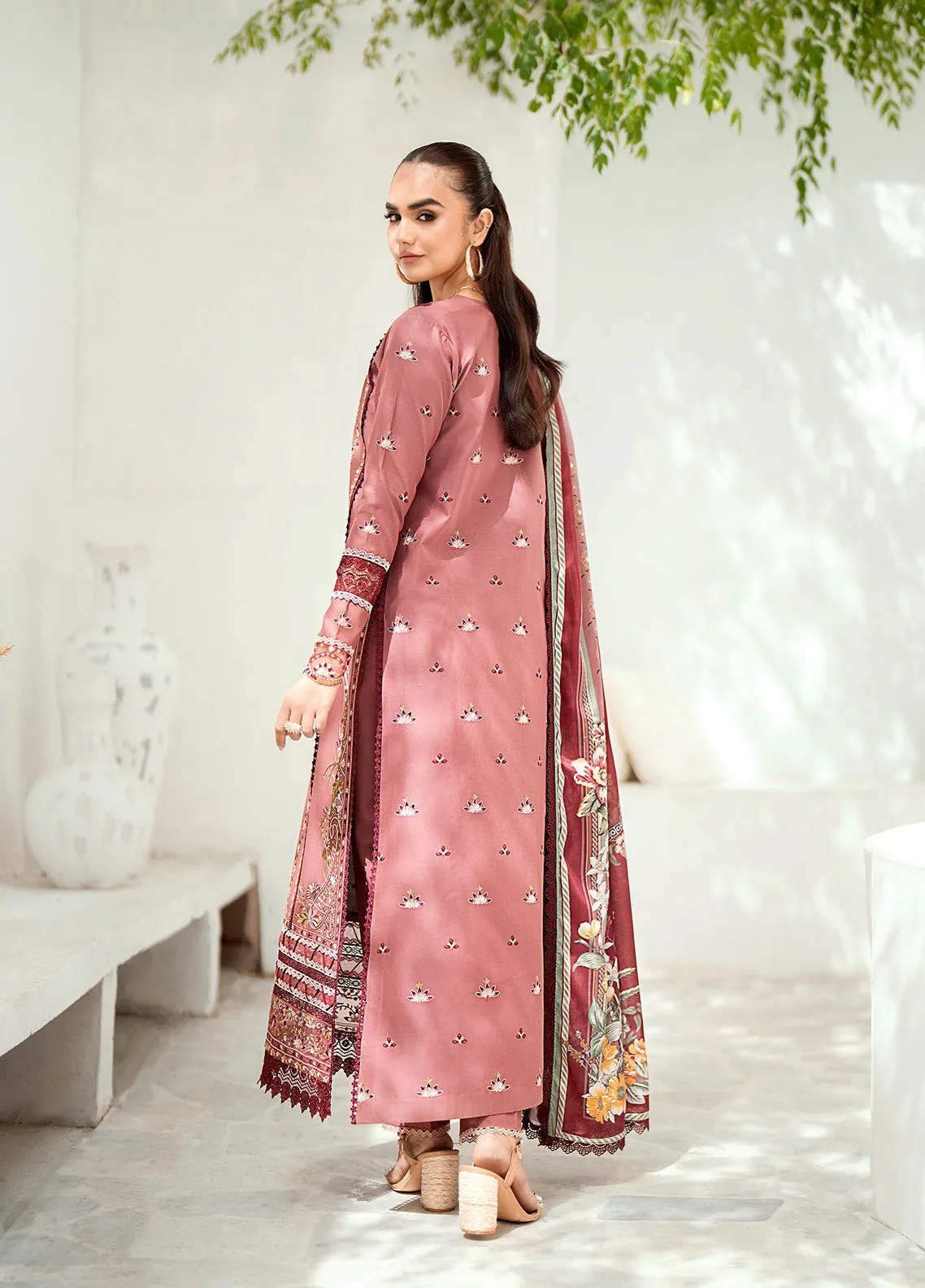 Riwaayat By Bin Ilyas Embroidered Lawn 3 Piece Unstitched Suit BI24R 305 A